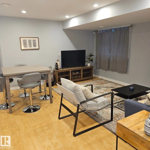 Second Living Room In The Basement. - 10216 89 Street, Edmonton, AB - Indoor