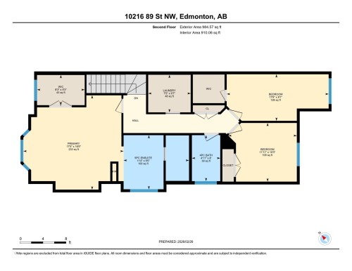 Upstairs Floor Plan. - 10216 89 Street, Edmonton, AB - Other