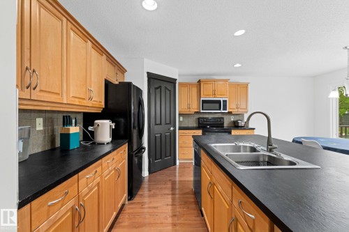 1951 120 Street, Edmonton, AB - Indoor Photo Showing Kitchen With Double Sink