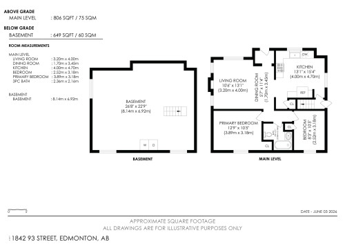 Floor plan - 11842 93 Street, Edmonton, AB 