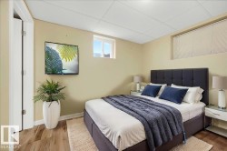Light-toned walls with wood-finish flooring - 