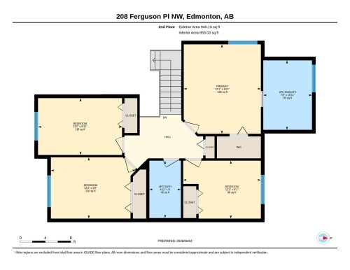 Floor plan - 208 Ferguson Place, Edmonton, AB 