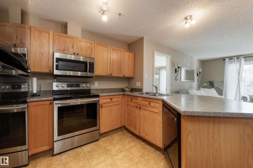 103 13710 150 Avenue, Edmonton, AB - Indoor Photo Showing Kitchen With Double Sink
