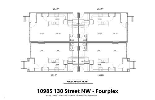 Main Floor Floor Plan - 10985 130 Street, Edmonton, AB 