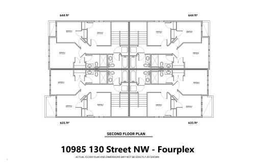 Second Floor Floor Plan - 10985 130 Street, Edmonton, AB 