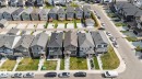 Aerial perspective showcasing a residential neighborhood with varied architectural styles - 1213 16A Street, Edmonton, AB 