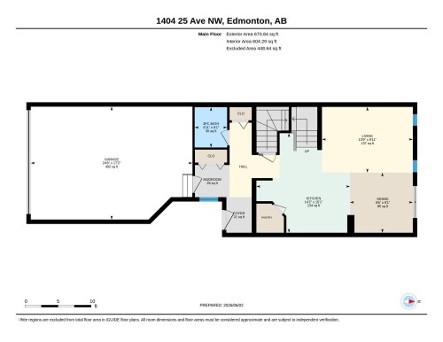 Floor plan - 1404 25 Avenue, Edmonton, AB 