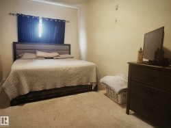 Carpeted room with neutral-toned walls - 