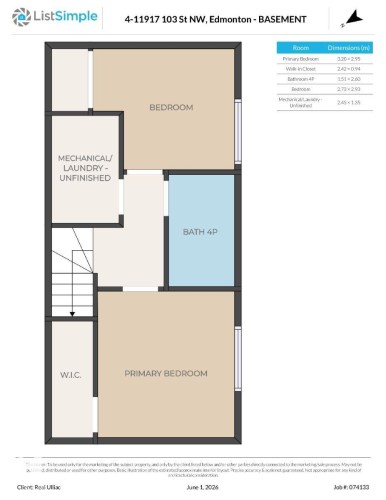Floor plan - 4 11917 103 Street, Edmonton, AB 
