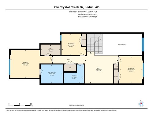 Floor plan - 214 Crystal Creek Drive, Leduc, AB 