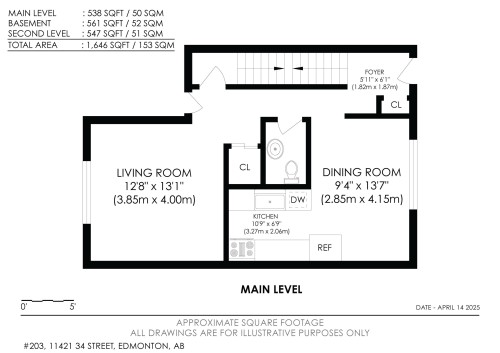 Floor plan - 203 11421 34 Street Nw, Edmonton, AB 