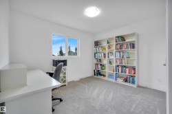 Bright room featuring a window, light gray carpeting, and white walls - 