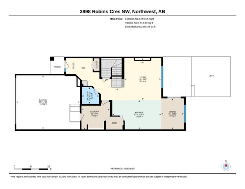 Floor plan - 3898 Robins Crescent, Edmonton, AB 