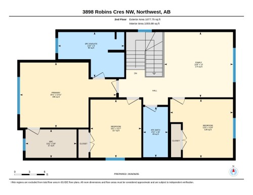 Floor plan - 3898 Robins Crescent, Edmonton, AB 