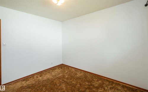 Room featuring neutral white walls, brown carpet flooring, and coordinating brown baseboards - 4414 54 Avenue, Barrhead, AB - Indoor Photo Showing Other Room