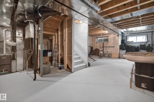 Open lower level with painted concrete flooring - 22836 94 Avenue, Edmonton, AB 