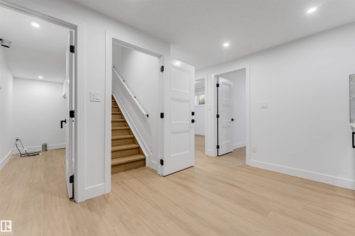 Open interior with light wood-finish flooring - 131 24 Street, Edmonton, AB 