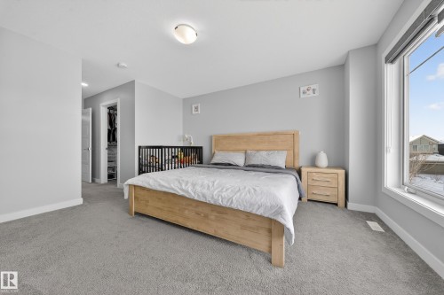 Room featuring light gray carpet flooring and neutral wall tones - 2084 Graydon Hill, Edmonton, AB 