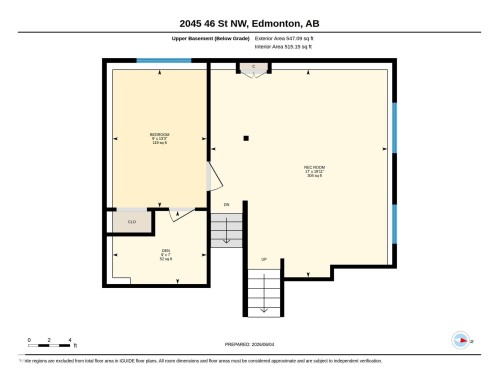 Floor plan - 2045 46St, Edmonton, AB 