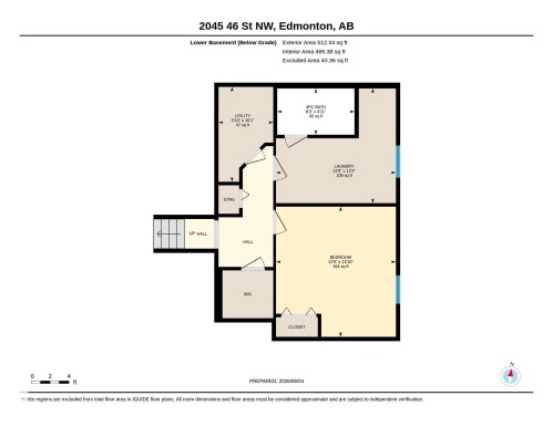 Floor plan - 2045 46St, Edmonton, AB 