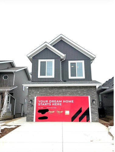 Residential Property Marketing. Displaying a promotional banner for the property - 3329 Chickadee Drive, Edmonton, AB 