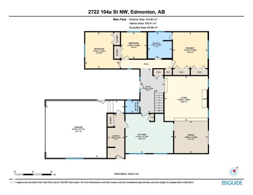 View of home floor plan - 2722 104A Street, Edmonton, AB 