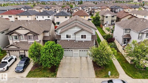 Contemporary two-story residence with a dual front-facing garage - 16810 53 Street, Edmonton, AB 