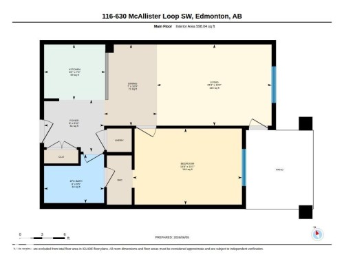 Floor plan - 116 630 Mcallister Loop, Edmonton, AB 