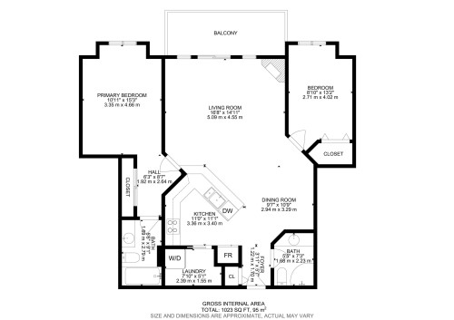 Floor plan - 308 10933 124 Street, Edmonton, AB 
