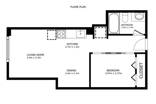 Floor plan - 910 10024 Jasper Avenue, Edmonton, AB 