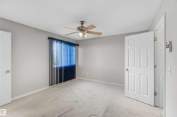 Neutral wall tones complement plush carpeting - 