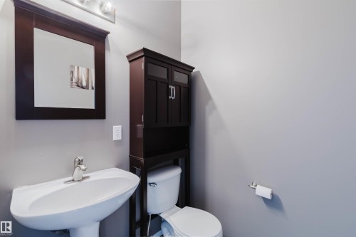 Pedestal sink featuring a chrome faucet - 38 1780 Glastonbury Boulevard, Edmonton, AB 