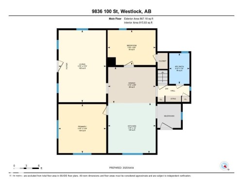 Floor plan - 9836 100 Street, Westlock, AB 