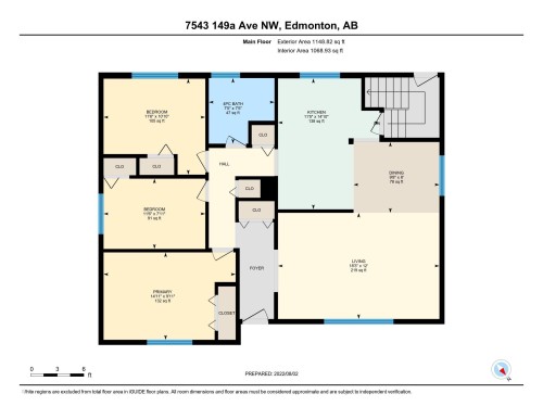 Floor plan - 7543 149A Avenue, Edmonton, AB 