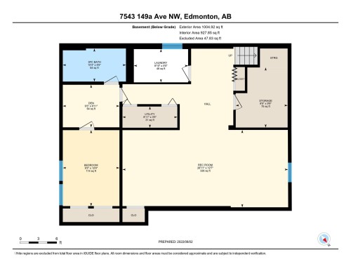 Floor plan - 7543 149A Avenue, Edmonton, AB 