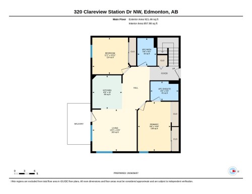 Floor plan - 2406 320 Clareview Station Drive, Edmonton, AB 