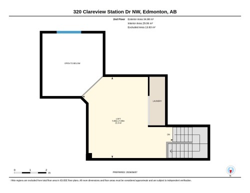 Floor plan - 2406 320 Clareview Station Drive, Edmonton, AB 