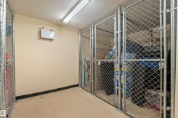 Dedicated storage units featuring chain-link construction and secure latching mechanisms - 