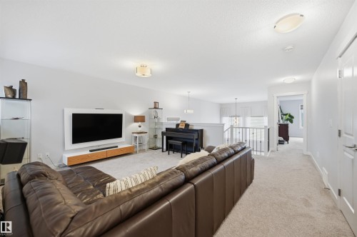 6615 Knox Place, Edmonton, AB - Indoor Photo Showing Living Room With Fireplace