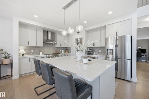 6615 Knox Place, Edmonton, AB - Indoor Photo Showing Kitchen With Double Sink With Upgraded Kitchen