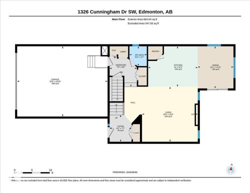Floor plan - 1326 Cunningham Drive, Edmonton, AB 