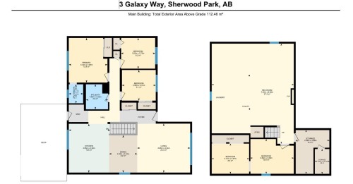 Floor plan - 3 Galaxy Way, Sherwood Park, AB 