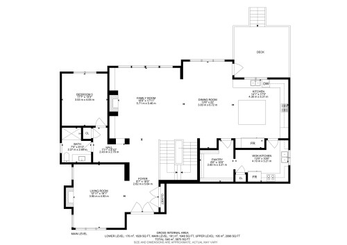 Floor plan - 3036 59 Avenue, Rural Leduc County, AB 