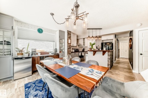Dining area - 13 Orchid Place, St. Albert, AB 