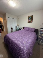 Neutral wall paint, ceiling-mounted light fixture, and textured ceiling - 