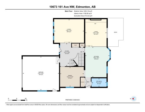 Floor plan - 10673 161 Avenue, Edmonton, AB 