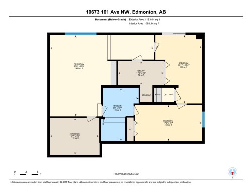Floor plan - 10673 161 Avenue, Edmonton, AB 