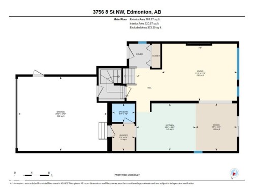 Floor plan - 3756 8 Street, Edmonton, AB 