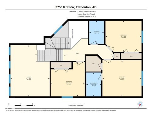 Floor plan - 3756 8 Street, Edmonton, AB 