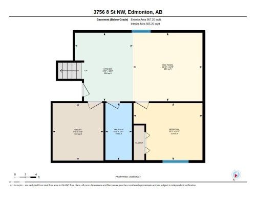 Floor plan - 3756 8 Street, Edmonton, AB 